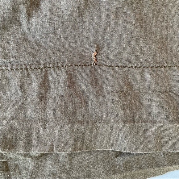 Denim & Supply Ralph Lauren Brown Cotton Dress with Ruffle and Tab Sleeves M - Picture 7 of 13